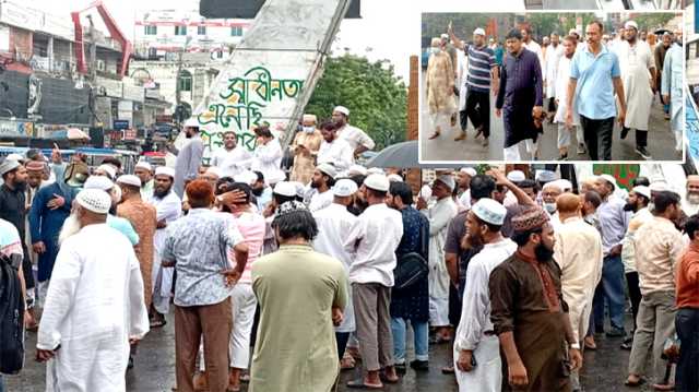 আওয়ামীলীগের নৈরাজ্যর প্রতিবাদে শহরে জামায়াতের বিক্ষোভ মিছিল