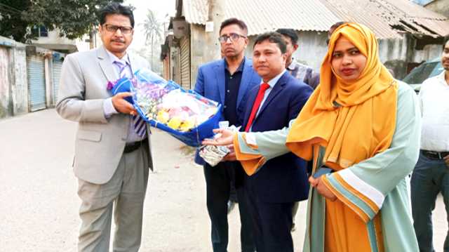 বন্দরে ভুমি অফিসের নতুন ভবন নির্মাণ কাজের উদ্বোধন  