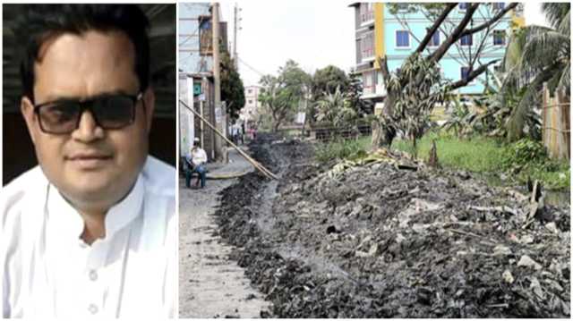 ফতুল্লায় বিএনপি নেতার কাণ্ড : ময়লা ফেলে ও বাঁশ দিয়ে সড়ক প্রতিবন্ধকতায় ভোগান্তি