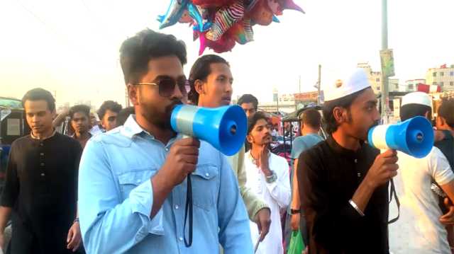 সিদ্ধিরগঞ্জে আদমজী হকার্স মার্কেটে ছাত্রদের হস্তক্ষেপে বন্ধ হলো চাঁদা আদায়