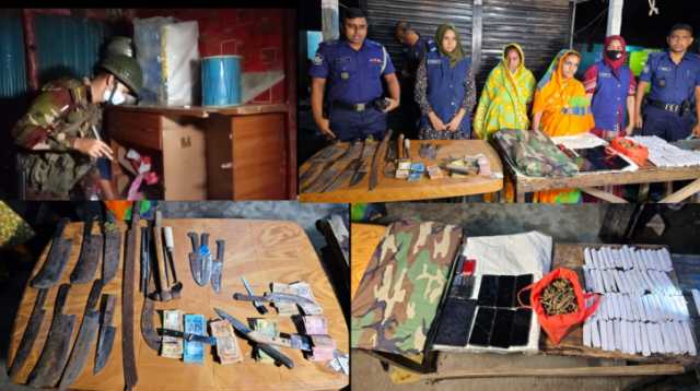 আদমজী বিহারী কলোনীতে যৌথ বাহিনীর অভিযান, ২ নারী আটক