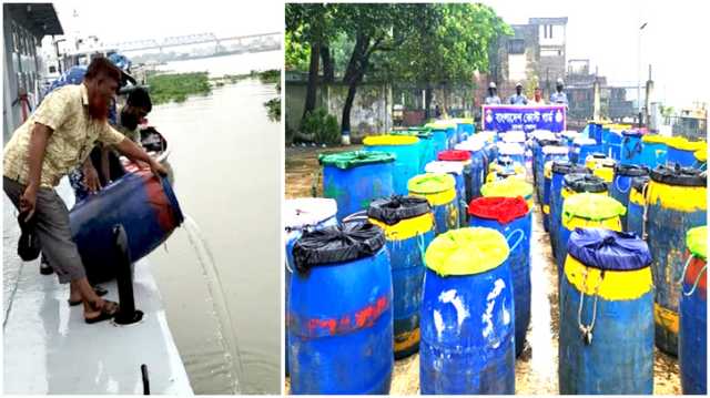 সোনারগাঁয়ে ২ কোটি টাকার অবৈধ চিংড়ির রেণু জব্দ