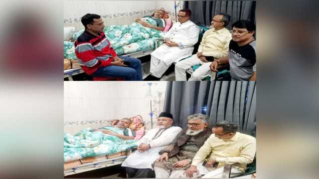 ডেঙ্গু আক্রান্ত সানিকে দেখতে হাসপাতালে সাখাওয়াত-বদুসহ নেতৃবৃন্দ