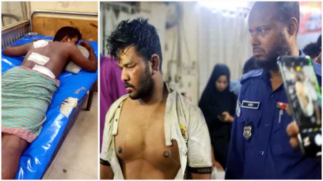 ফতুল্লায় কভার্ডভ্যানে ছিনতাইকারীদের হামলা,  চালককে কুপিয়ে আহত : আটক ১