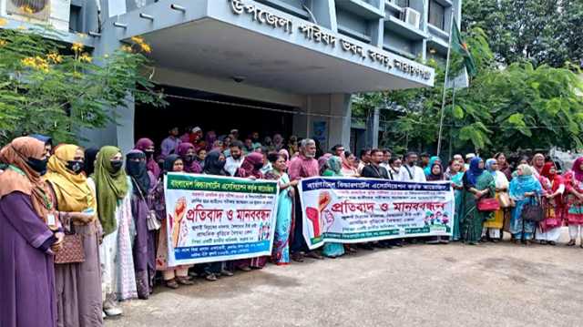 ১ কোটি শিশু শিক্ষার্থীর অধিকার নিশ্চিতের দাবিতে  মানববন্ধন, স্মারকলিপি
