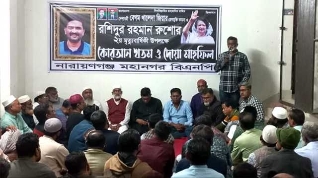 খালেদা জিয়ার সুস্থতা ও রুশোর রুহের মাগফেরাত কামনায় খোরশেদের দোয়া 