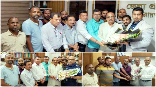 পূজা উৎসমুখর হওয়ায় ডিসি-এসপিকে মহানগর পূজা ফ্রন্টের শুভেচ্ছা