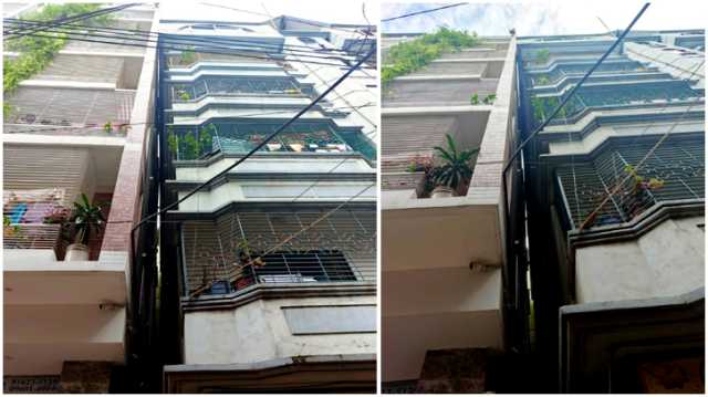 ডেমরায় ৬ তলা ভবন হেলে পড়েছে ৭ তলা ভবনে : আতঙ্ক 