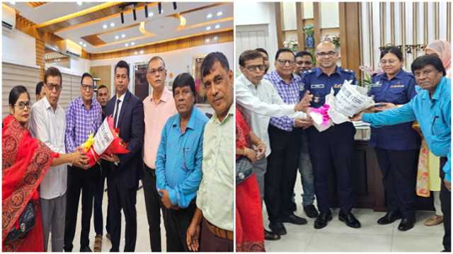শারদীয় দুর্গোৎসবের সফল সমাপ্তি ডিসি-এসপিকে পূজা পরিষদের শুভেচ্ছা