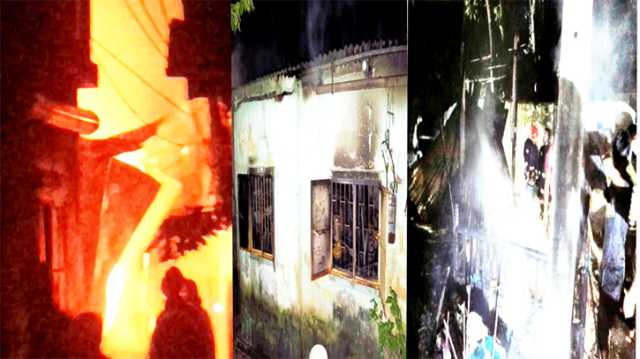 বন্দরে বৈদ্যুতিক শট সার্কিট থেকে বসত বাড়িতে অগ্নিকাণ্ড  