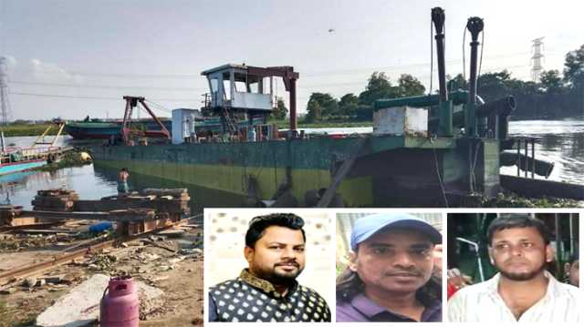 বন্দরে চুরি করে এনে কাটা ড্রেজারটি মাদারীপুরের শাহাবুদ্দিন মোল্লা