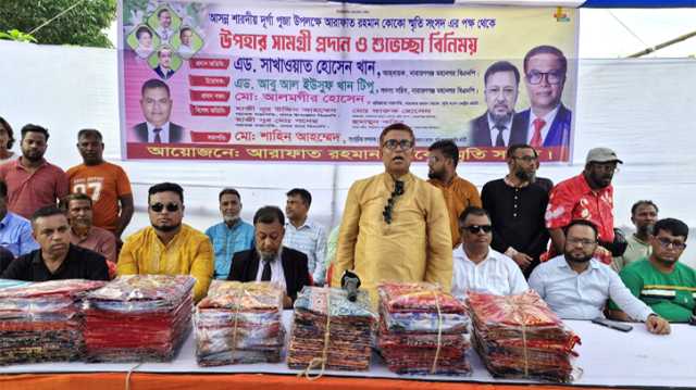 দুর্গোৎসবের আনন্দ আমরা ভাগাভাগি করে নিতে চাই : সাখাওয়াত