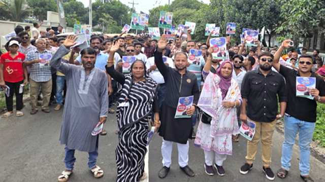 মুছাপুর ৬ ও ৭ নং ওয়ার্ডে বাবুলের পক্ষে জনসংযোগ ও লিফলেট বিতরণ