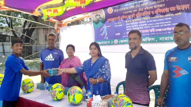 না’গঞ্জে বালক (অনূর্ধ্ব -১৫) ডেভেলপমেন্ট ফুটবল প্রতিযোগিতার বাছাই ও প্রশিক্ষণ