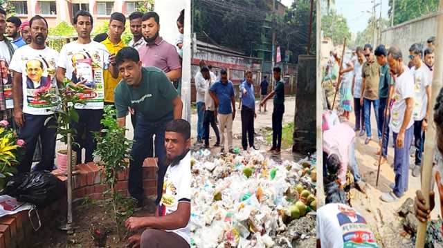 শিল্পপতি বাবুলের উদ্যোগে খানপুর ৩০০ শয্যা হাসপাতালে ফুল ও ফলজ বৃক্ষ রোপন