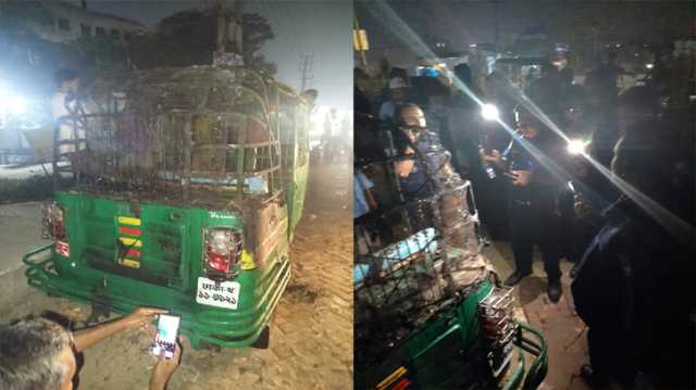 সিদ্ধিরগঞ্জে সিএনজিতে দুর্বৃত্তদের আগুন