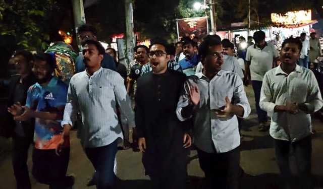 জাবিতে ছাত্রদলের পদবঞ্চিত নেতাকর্মীদের বিক্ষোভ