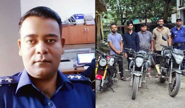পুলিশের তৎপরতায় দুটি মোটরসাইকেল উদ্ধার, গ্রেপ্তার ৪