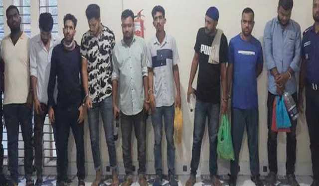 লোহাগড়ায় ডাকাত দলের ৯ সদস্য গ্রেপ্তার