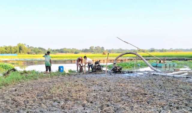 মুরাদনগরে মন্দিরের জমি থেকে মাটি লুট