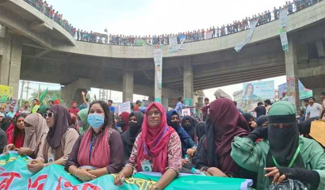 ঢাকা-ময়মনসিংহ মহাসড়কে যানচলাচল বন্ধ 
