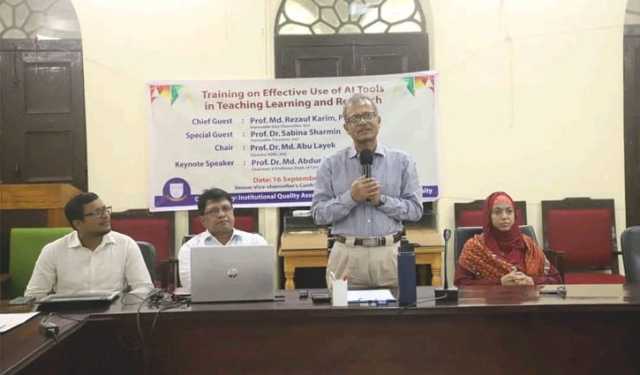 এআই এর সঠিক ব্যবহার গবেষণাকে সমৃদ্ধ করবে: জবি উপাচার্য