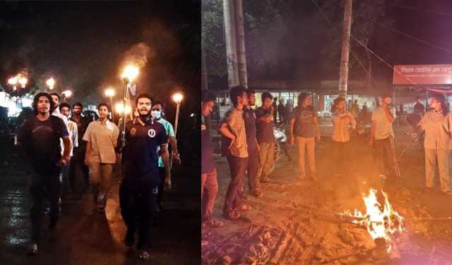 জাবিতে বামপন্থিদের মিছিল নিয়ে শিক্ষার্থীদের দুয়োধ্বনি