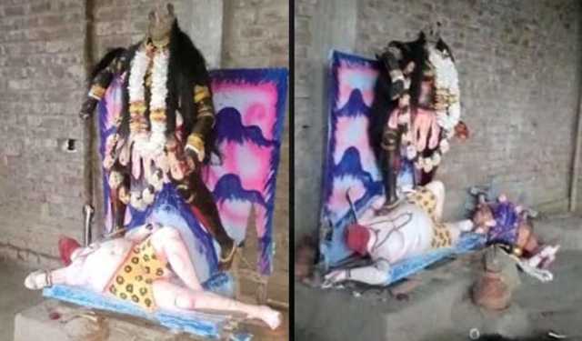 মানিকগঞ্জে কালীমন্দিরে প্রতিমা ভাঙচুর
