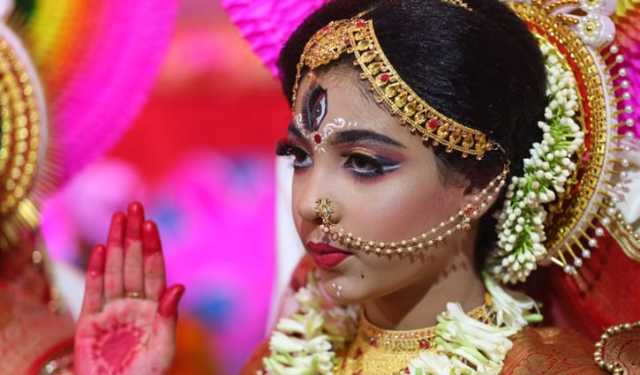 আজ মহাঅষ্টমী ও কুমারী পূজা 