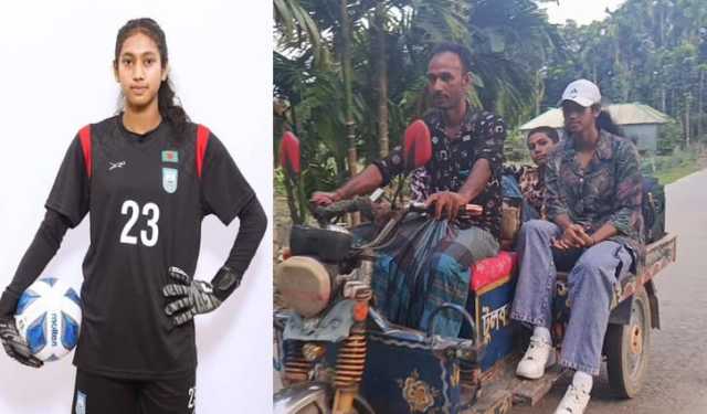 ‘আমি ভ্যান চালাই, আমার মেয়ে বিমানে চড়ে বিদেশে খেলতে যায়’