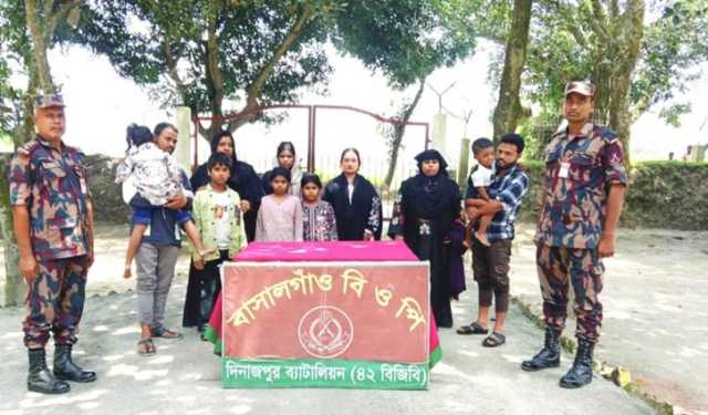 ঠাকুরগাঁও সীমান্ত দিয়ে ১১ জনকে ঠেলে পাঠল বিএসএফ 