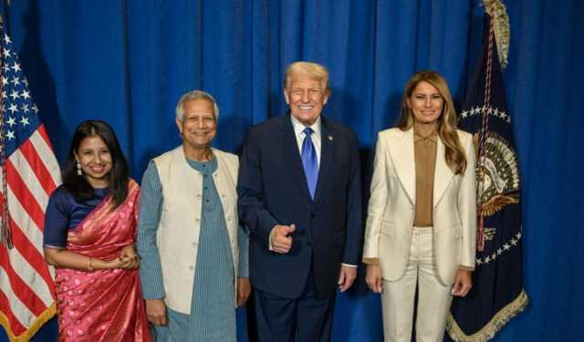 ট্রাম্পের সঙ্গে এক ফ্রেমে প্রধান উপদেষ্টা