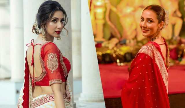ছুটোছুটির মধ্যে কাটছে মিমের পূজা