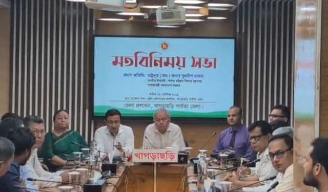 পাহাড়ে শুধু সরকারি বাহিনীর কাছেই অস্ত্র থাকবে: সুপ্রদীপ চাকমা