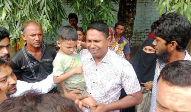 মাসে একবার সাক্ষাতের সুযোগ, আদালত প্রাঙ্গণে অশ্রুসিক্ত বাবার কোলে শিশু