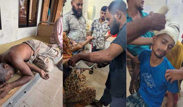 ছাগলে গাছ খাওয়া নিয়ে প্রতিপক্ষের হামলায় আহত ৩
