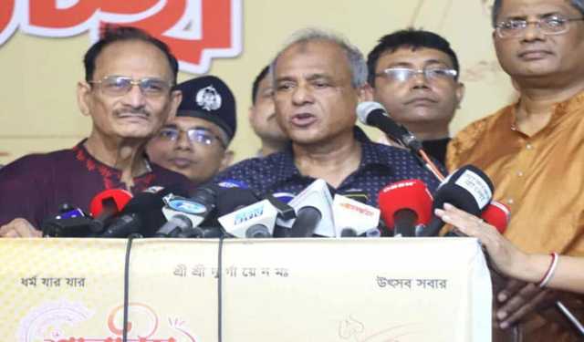পবিত্রতা বজায় রেখে পূজা উদযাপনের আহ্বান স্বরাষ্ট্র উপদেষ্টার
