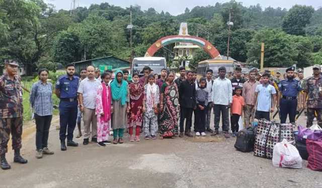 তামাবিল দিয়ে ২২ বাংলাদেশিকে ফেরত পাঠিয়েছে ভারত