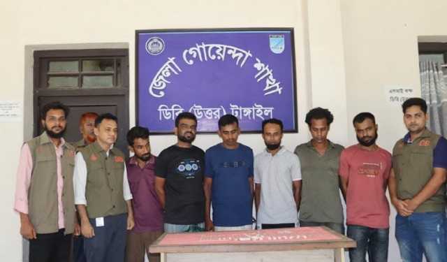 টাঙ্গাইলে স্বর্ণকারের বাড়িতে ডাকাতি, গ্রেপ্তার ৭