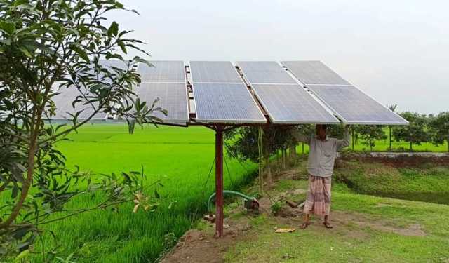 সলেমানের সোলার পাম্পে উপকৃত ১১০০ কৃষক, সাশ্রয় একরে ৪০০০ টাকা