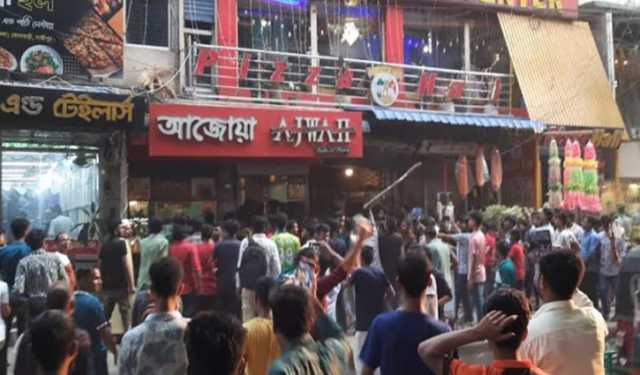 গাজীপুরে বিভিন্ন ব্যবসা প্রতিষ্ঠানে শ্রমিকদের ভাঙচুর