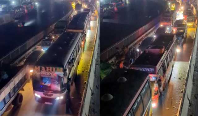 গাজীপুরে ৬৬ ভাগ কারখানা ছুটি, মহাসড়কে থেমে থেমে যানজট 