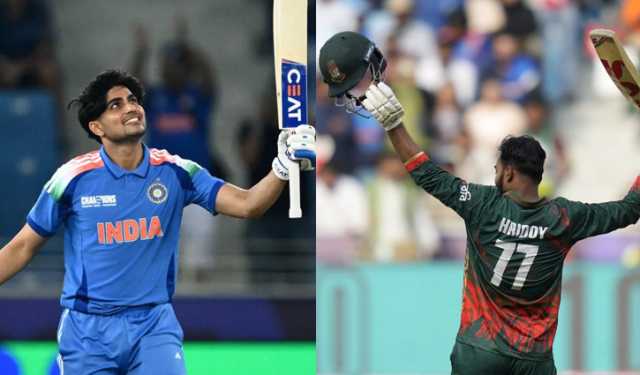 তাওহীদ-জাকেরের লড়াই ছাপিয়ে গিলের সেঞ্চুরিতে ভারতের জয়