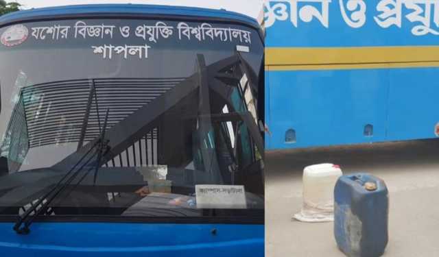 যবিপ্রবির বাসের চুরি করা তেল বিক্রি হয় ৯০ টাকা দরে