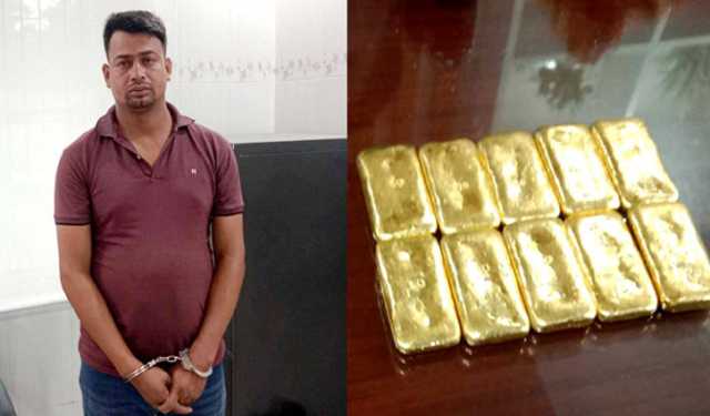 শার্শায় ১০ স্বর্ণের বারসহ যুবক আটক