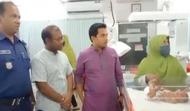লক্ষ্মীপুরে রাস্তার পাশে পাওয়া গেল নবজাতক, হাসপাতালে ভর্তি