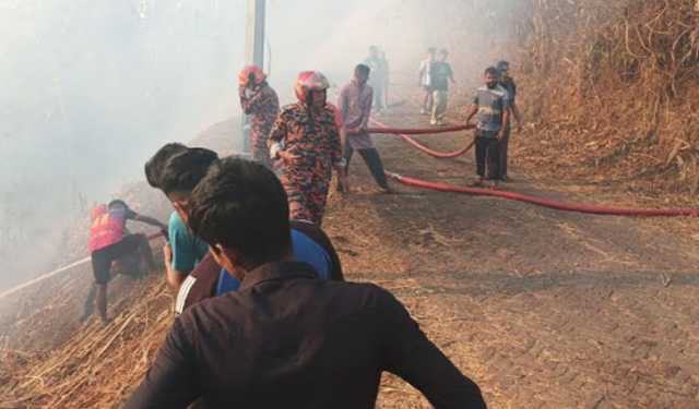 সাজেকে আগুনে পুড়ে মৃত্যু