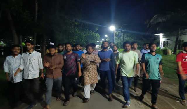 কুয়েট ভিসিকে অপসারণের দাবিতে নোবিপ্রবিতে বিক্ষোভ 
