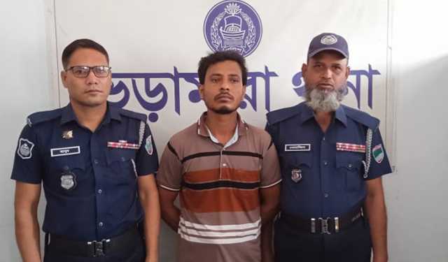 বাবার মামলায় ছেলে গ্রেপ্তার