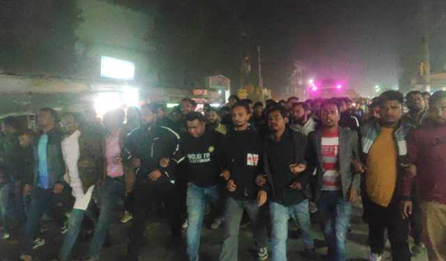 পঞ্চগড়ে শিবিরের বিরুদ্ধে ছাত্রদলের মিছিল